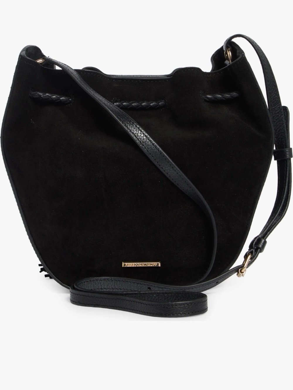 Rebecca Minkoff Lulu Black Suede Crossbody Bag